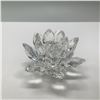 Image 2 : Swarovski Crystal Water Lily Candleholder with Original Box