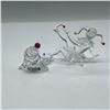 Image 2 : 2pc Swarovski Crystal Jester & Puppet Clown Figurines