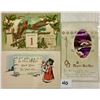 Image 1 : New Year's Holiday Greeting Postcards 60+