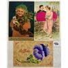 Image 1 : Novelty - PFB Silk Holiday Greeting Postcards 26