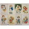 Image 1 : 8 Clapsaddle Artist Children Holiday Greeting Postcards