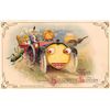 Image 1 : Winsch Halloween Witch Driving "The Halloween Lantern" Holiday Greeting Postcard