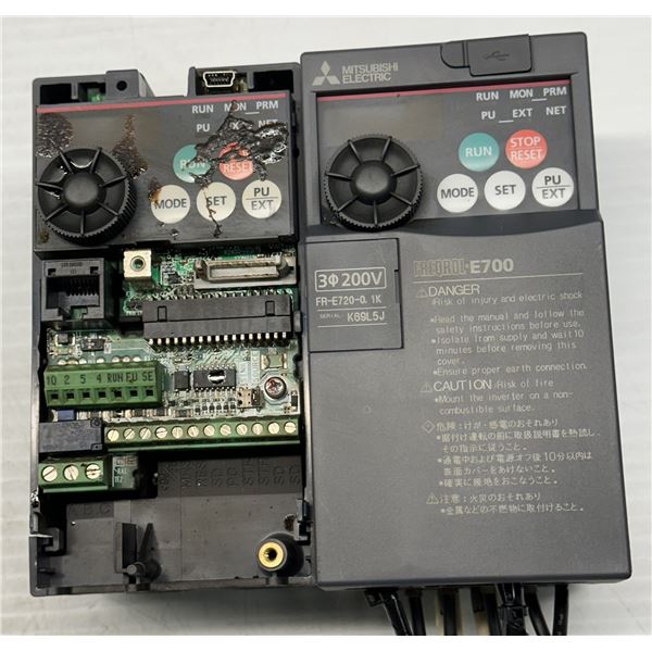 (2) Mitsubishi #FR-E720-0.1K Inverters