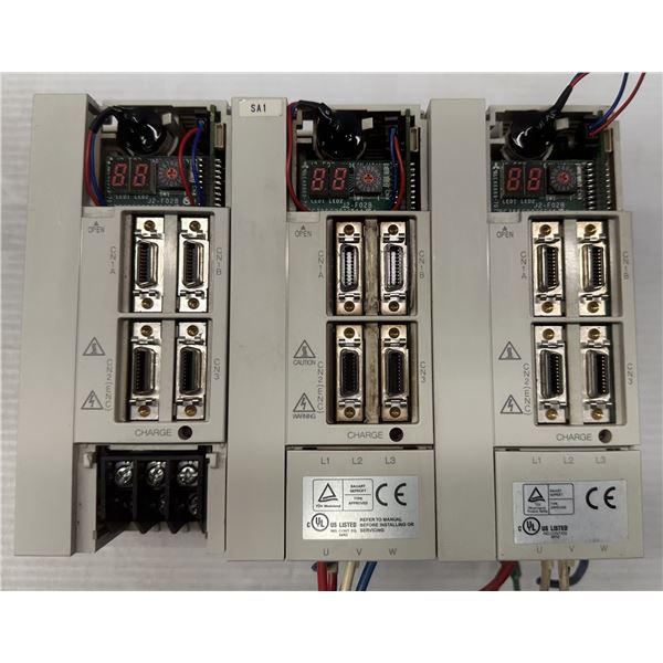 (3) Mitsubishi #MR-J2S-40B AC Servo Drives