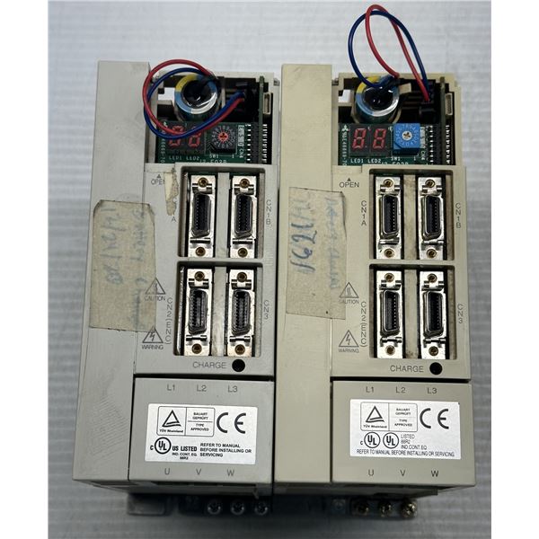 (2) Mitsubishi #MR-J2S-40B AC Servo Drivers