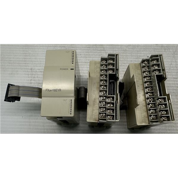 (3) Mitsubishi #FX2N-16EYR Programmable Controllers