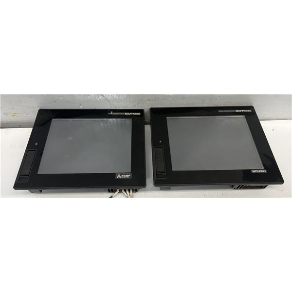 (2) Mitsubishi #GT1665M-VTBA Graphic Operation Terminals