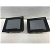 Image 1 : (2) Mitsubishi #GT1555-VTBD Terminals with #GT15-J71E71-100 Ethernet Interface Units