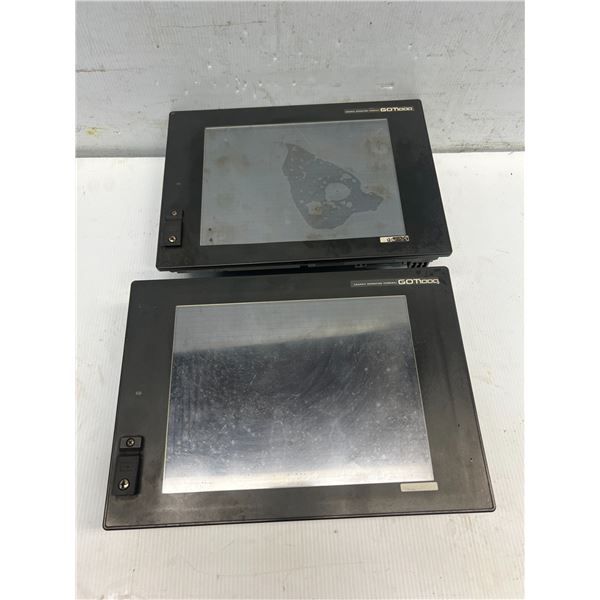 (2) Mitsubishi #GT1575-VTBA Graphic Operation Terminals with #GT15-J71E71-100 Ethernet Units