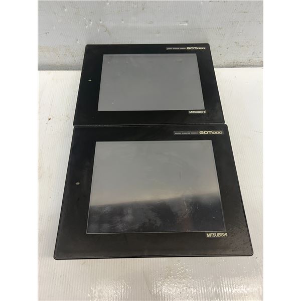 (2) Mitsubishi #GT1265-VNBD Graphic Operation Terminals