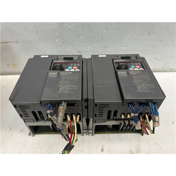 (2) Mitsubishi #FR-E740-2.2K Inverters