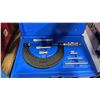 Image 3 : BIN OF ASSORTED BRAKE PADS, CENTRAL MICROMETER SET, QUIK DRIVE ATTACHMENT PARTS IN CASE
