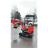 Image 2 : AGT INDUSTRIAL ORANGE WH12R GAS POWERED 13.5 HP RUBBER TRACK MINI EXCAVATOR WITH ATTACHED DIGGING