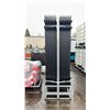 Image 2 : ALL METAL K0710-24 BLACK 4 RAIL STYLE 7'H X 10'L SITE FENCING - 24 PC FENCE PANEL + 25 PC POST
