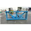 Image 2 : 4 - 106"H X 47"W BLUE PALLET RACKING UPRIGHTS, 12 - 96"L X 2 1/4"W BLUE PALLET RACKING CROSSBARS &