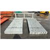 Image 2 : 5 - 96"H X 25"W GREY PALLET RACKING UPRIGHTS & 36 - 96"L X 2"W GREY PALLET RACKING CROSSBARS