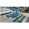 Image 3 : 2 - 95"H X 42"W BLUE PALLET RACKING UPRIGHTS, 2 - 74 1/2"H X 42"W BLUE PALLET RACKING UPRIGHTS & 5