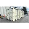 Image 3 : BEIGE 20' 67,200 MAX CAPACITY INDUSTRIAL TRANSPORT CONTAINER WITH DUAL SWING REAR DOORS &