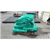 Image 2 : PALLET OF ASSORTED SIZE 'CLEAR GREEN' INDUSTRIAL TARPS