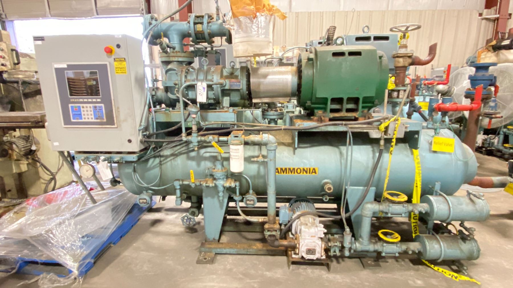 MYCOM COMPRESSOR MODEL 160 VLD 125 HORSEPOWER 3600 RPM AMMONIA SCREW ...