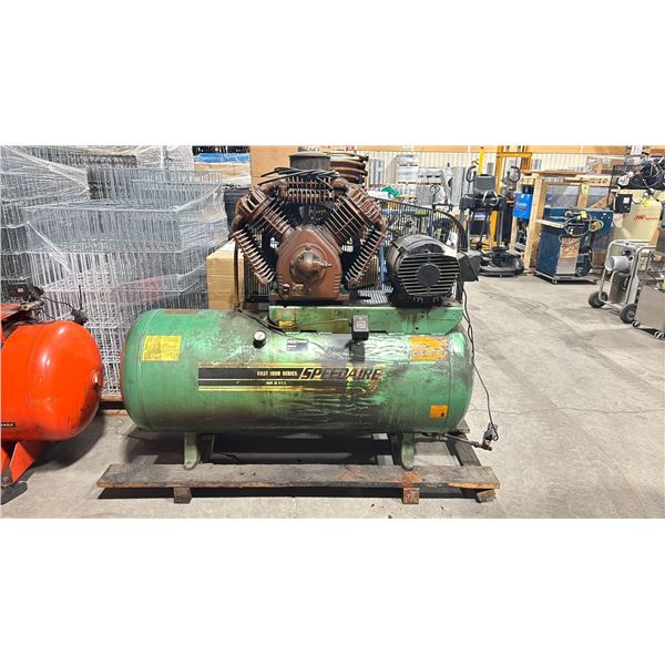 SPEEDAIRE 5F567 2 STAGE 15HP 3PZ INDUSTRIAL ELECTRIC HORIZONTAL AIR COMPRESSOR