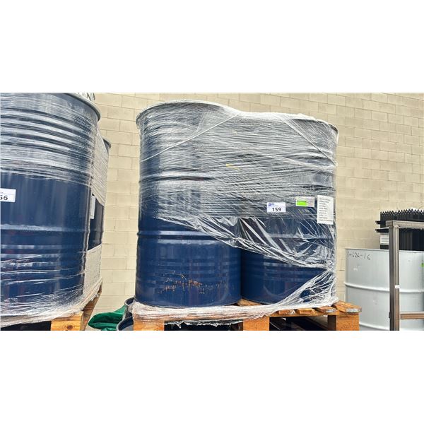 3 BLUE INDUSTRIAL METAL EMPTY BARRELS WITH NO LIDS
