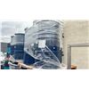 Image 2 : 3 BLUE INDUSTRIAL METAL EMPTY BARRELS WITH NO LIDS