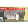 Image 2 : ALL METAL K1912 20'L X 12'W LIVESTOCK METAL SHED