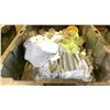 Image 2 : BIN OF CHANDELIER GLASS & LIGHTBULBS *BIN NOT INCLUDED*