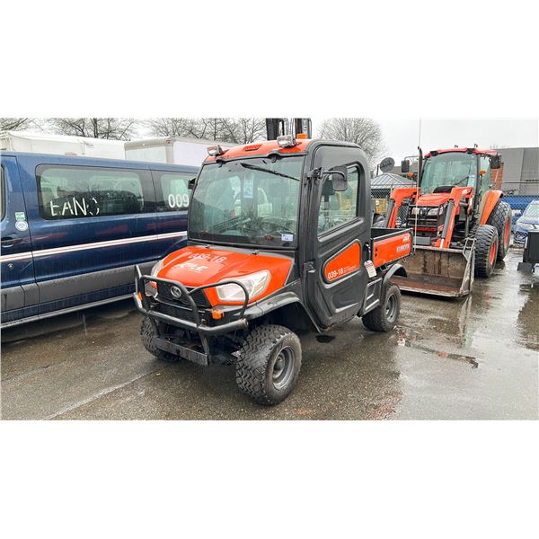 2018 KUBOTA RTV X1100C, 2DR 2PASS, ORANGE, VIN A5KC2GDBJJG041617