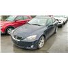 Image 1 : 2006 LEXUS IS250, 4DR SEDAN, BLACK, VIN JTHBK262465006174