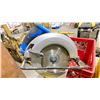 Image 2 : CRATE OF MASTERCRAFT ELECTRIC CIRCULAR SAW, MAKITA ELECTRIC ANGLE GRINDER, FACE SHIELD, EAR
