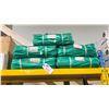 Image 1 : 2 PACKS OF CLEAR GREEN 36' X 20' COVER TARPS & 3 PACKS OF 26' X 20' COVER TARPS *NO EYELETS*
