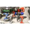 Image 2 : BAG OF ASSORTED HILTI CORDLESS TOOLS, ELECTRIC HEAT GUN, CORDLESS DRILLS, BATTERIES & MULTI CHARGER