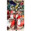 Image 2 : 6 AMEREX 30 LBS RED INDUSTRIAL PORTABLE DRY FIRE SUPPRESSION EXTINGUISHERS