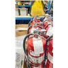 Image 2 : 4 AMEREX 30 LBS RED INDUSTRIAL PORTABLE DRY FIRE SUPPRESSION EXTINGUISHERS