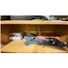 Image 2 : PAIR OF OAK WOOD 7 TIER BOOKCASES & ASSORTED WHEELS / TOOL CONTENTS