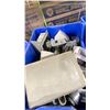 Image 2 : BLUE BIN OF ASSORTED COMMERCIAL ELECTRICAL HARDWARE / COMPONENTS *BIN INCLUDED*