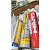 Image 2 : BOX OF ASSORTED INDUSTRIAL SEALANT TUBES / CAULKING / GAP FILLER