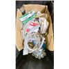Image 2 : SHELF OF ASSORTED MOEN 1/3 HP PUMP, BINS OF PVC PIPING, & VARIOUS PLUMBING MATERIAL *MUST TAKE ALL