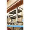 Image 2 : BLACK PLASTIC 3 TIER MOBILE PRODUCT CART