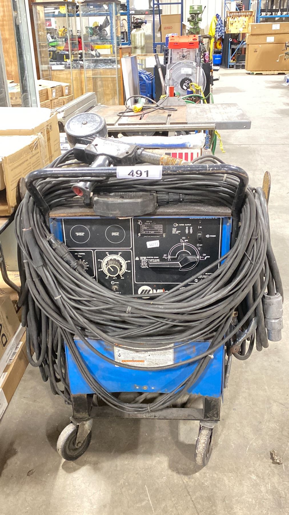 MILLER SHOPMASTER 300 AC / DC WELDING POWER SOURCE WITH POWER CABLE ...