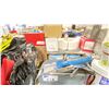 Image 3 : SHELF OF ASSORTED INDUSTRIAL ELECTRICAL EQUIPMENT, SUBMERSIBLE PUMP, & DUCT MATERIAL