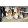 Image 2 : TABLE BOTTOM OF ASSORTED REELS OF COMMERCIAL ELECTRICAL CABLE