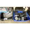 Image 2 : UNDER TABLE BOTTOM OF ASSORTED COMMERCIAL ELECTRICAL COMPONENTS, LED LIGHTING, TECH CABLE,