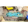 Image 8 : TABLE BOTTOM OF ASSORTED TOOL BOXES, CONTENTS & BIN OF ELECTRICAL ITEMS *BIN INCLUDED*