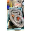 Image 2 : TABLE TOP OF ASSORTED SAFETY HARNESSES, ROPE, TOOL BELTS, & MISCELLANEOUS ITEMS *BINS INCLUDED*