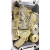 Image 3 : PALLET OF PLASTIC BINS WITH ASSORTED INDUSTRIAL COIL NAILS & HURRICANE TIE BRACKETS