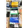 Image 8 : TABLE TOP OF ASSORTED PLUMBING HARDWARE, GAS BURNER, GASKET ELBOWS, TOOLS & NAILS *CRATES &