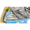 Image 2 : PALLET OF ASSORTED PVC MATERIAL / PLUMBING HARDWARE & PLASTIC SQUARES *BINS INCLUDED*